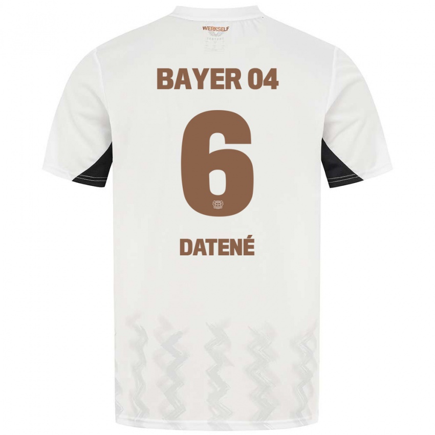 Kinder Elia Datené #6 Weiß Schwarz Auswärtstrikot Trikot 2024/25 T-Shirt Österreich