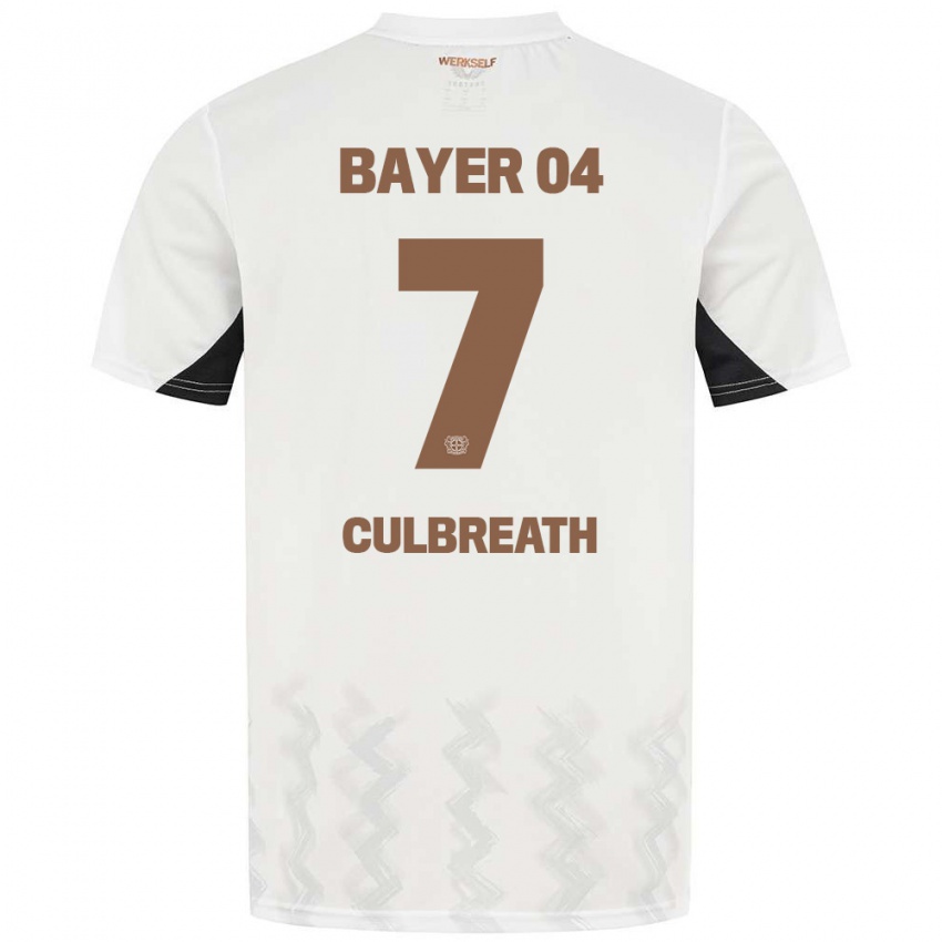 Kinder Montrell Culbreath #7 Weiß Schwarz Auswärtstrikot Trikot 2024/25 T-Shirt Österreich