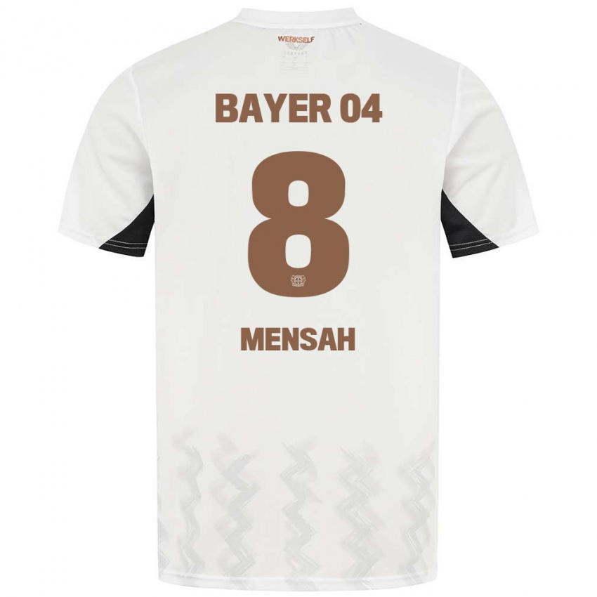 Kinder Naba Mensah #8 Weiß Schwarz Auswärtstrikot Trikot 2024/25 T-Shirt Österreich