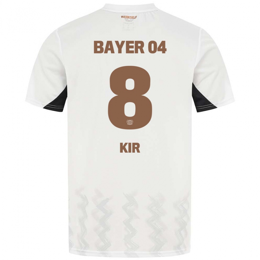 Kinder Burak Kir #8 Weiß Schwarz Auswärtstrikot Trikot 2024/25 T-Shirt Österreich