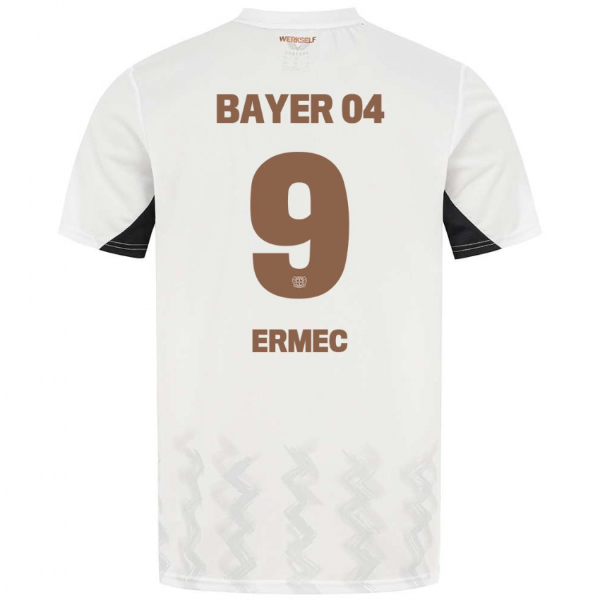 Kinder Berkan Ermec #9 Weiß Schwarz Auswärtstrikot Trikot 2024/25 T-Shirt Österreich