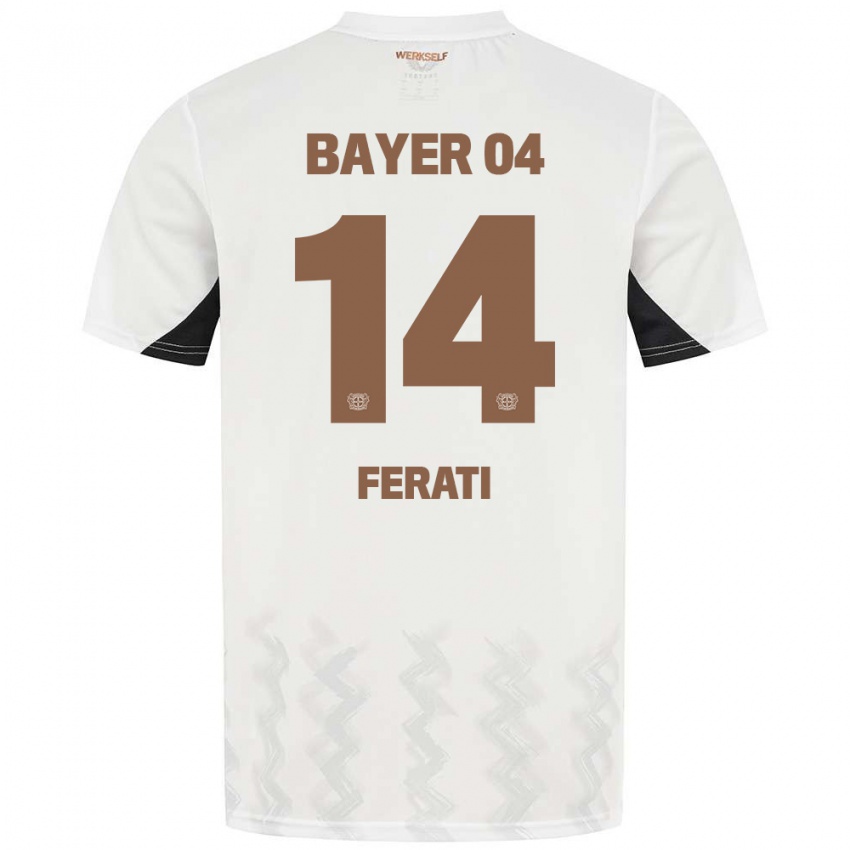 Kinder Larson Ferati #14 Weiß Schwarz Auswärtstrikot Trikot 2024/25 T-Shirt Österreich