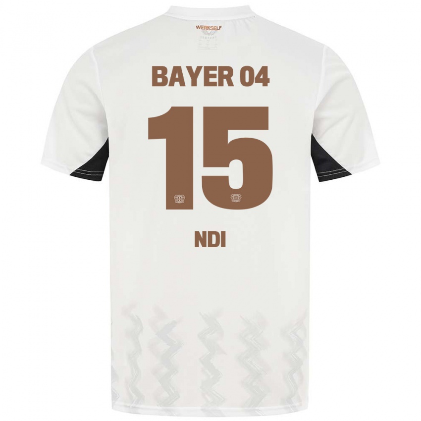 Kinder Bradley Ndi #15 Weiß Schwarz Auswärtstrikot Trikot 2024/25 T-Shirt Österreich