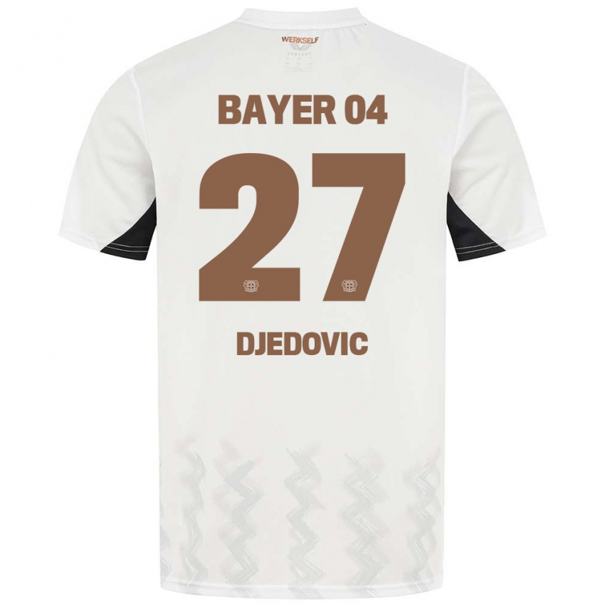 Kinder Seldin Djedovic #27 Weiß Schwarz Auswärtstrikot Trikot 2024/25 T-Shirt Österreich