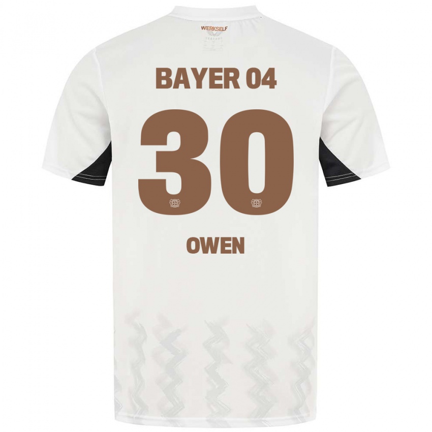 Kinder Emmanuel Owen #30 Weiß Schwarz Auswärtstrikot Trikot 2024/25 T-Shirt Österreich