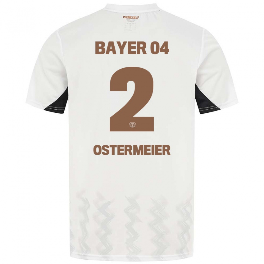 Kinder Selina Ostermeier #2 Weiß Schwarz Auswärtstrikot Trikot 2024/25 T-Shirt Österreich