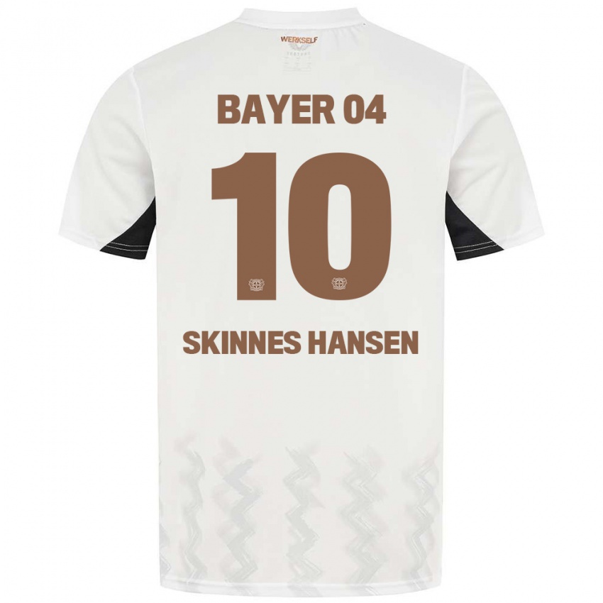 Kinder Synne Skinnes Hansen #10 Weiß Schwarz Auswärtstrikot Trikot 2024/25 T-Shirt Österreich