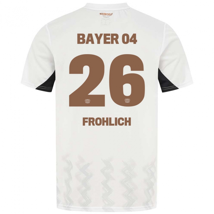 Kinder Clara Fröhlich #26 Weiß Schwarz Auswärtstrikot Trikot 2024/25 T-Shirt Österreich