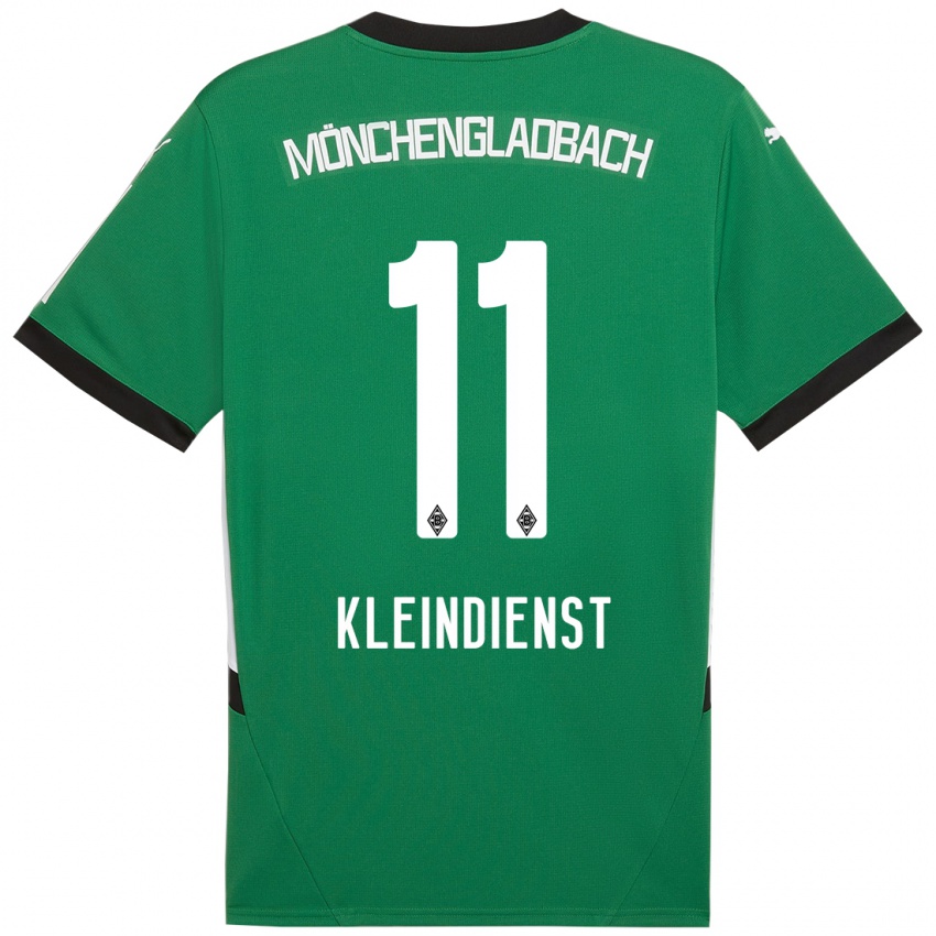 Kinder Tim Kleindienst #11 Grün Weiß Auswärtstrikot Trikot 2024/25 T-Shirt Österreich