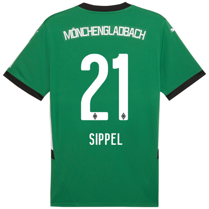 Kinder Tobias Sippel #21 Grün Weiß Auswärtstrikot Trikot 2024/25 T-Shirt Österreich