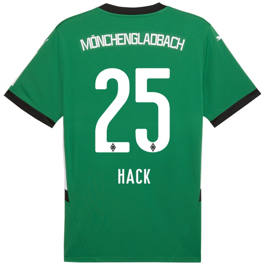 Kinder Robin Hack #25 Grün Weiß Auswärtstrikot Trikot 2024/25 T-Shirt Österreich