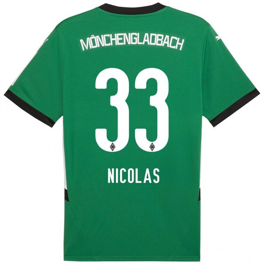 Kinder Moritz Nicolas #33 Grün Weiß Auswärtstrikot Trikot 2024/25 T-Shirt Österreich