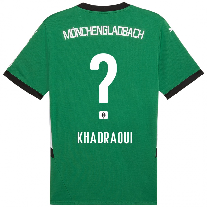 Kinder Elias Khadraoui #0 Grün Weiß Auswärtstrikot Trikot 2024/25 T-Shirt Österreich