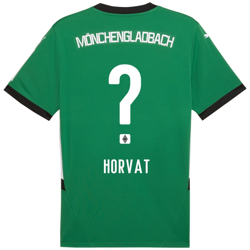 Kinder Niko Horvat #0 Grün Weiß Auswärtstrikot Trikot 2024/25 T-Shirt Österreich