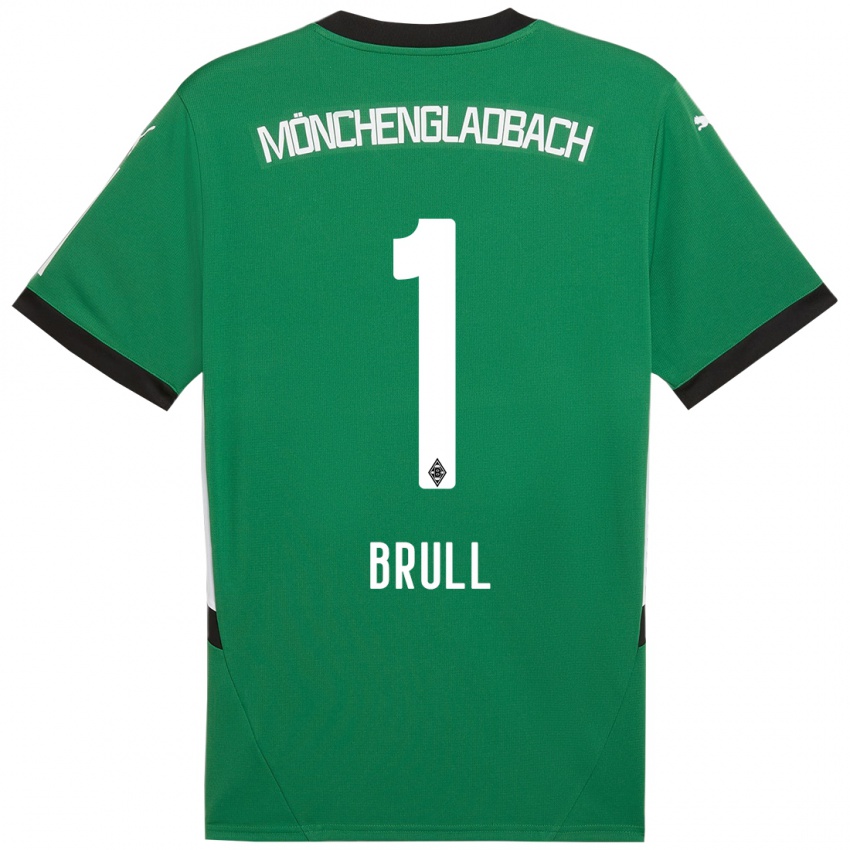 Kinder Maximilian Brüll #1 Grün Weiß Auswärtstrikot Trikot 2024/25 T-Shirt Österreich