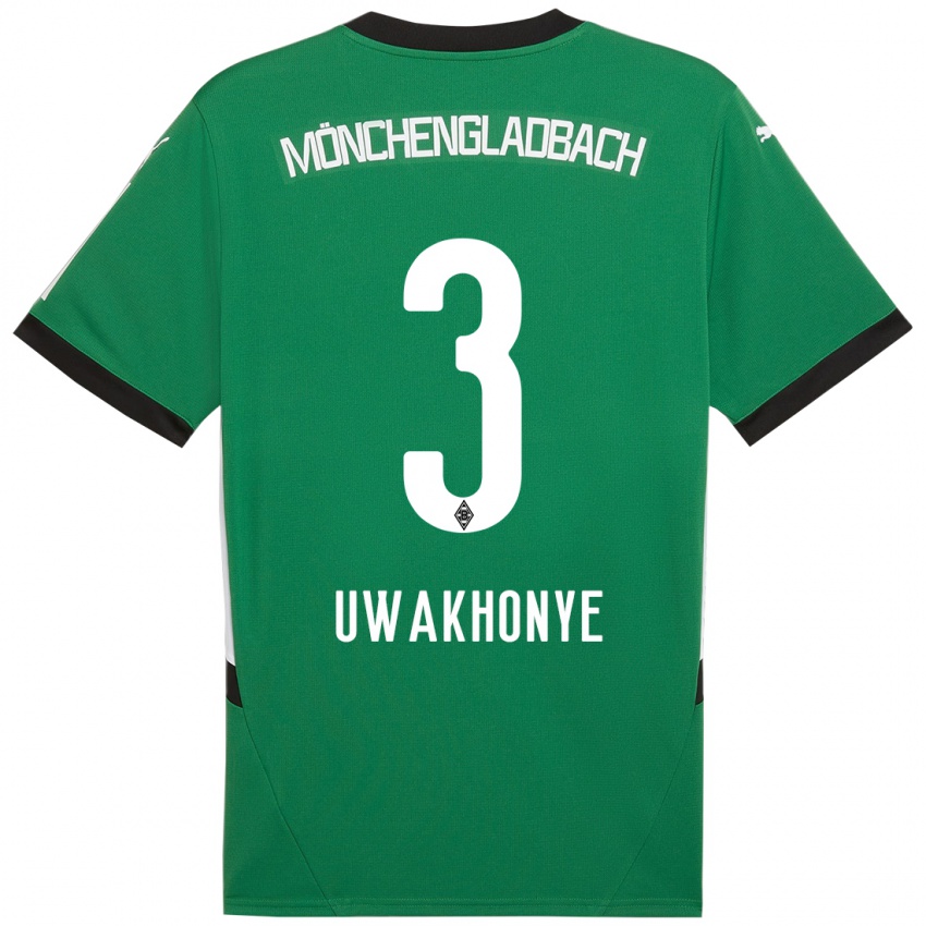 Kinder Joshua Uwakhonye #3 Grün Weiß Auswärtstrikot Trikot 2024/25 T-Shirt Österreich