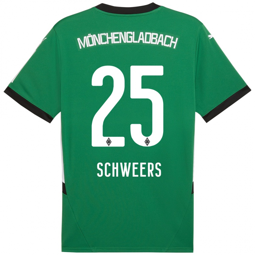 Kinder Lion Schweers #25 Grün Weiß Auswärtstrikot Trikot 2024/25 T-Shirt Österreich