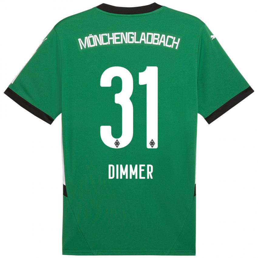 Kinder Florian Dimmer #31 Grün Weiß Auswärtstrikot Trikot 2024/25 T-Shirt Österreich