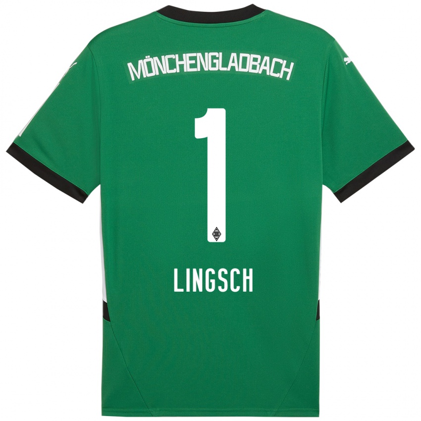 Kinder Tina Lingsch #1 Grün Weiß Auswärtstrikot Trikot 2024/25 T-Shirt Österreich