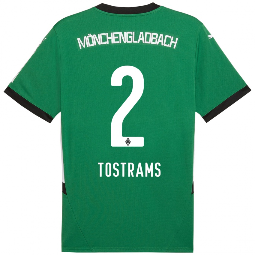 Kinder Eva Tostrams #2 Grün Weiß Auswärtstrikot Trikot 2024/25 T-Shirt Österreich