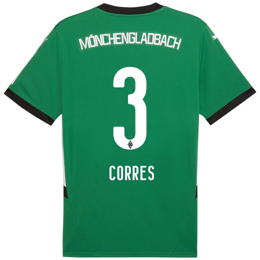 Kinder Carolin Corres #3 Grün Weiß Auswärtstrikot Trikot 2024/25 T-Shirt Österreich