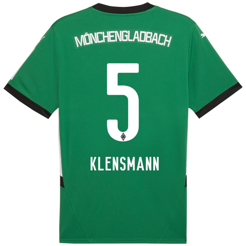 Kinder Paula Klensmann #5 Grün Weiß Auswärtstrikot Trikot 2024/25 T-Shirt Österreich