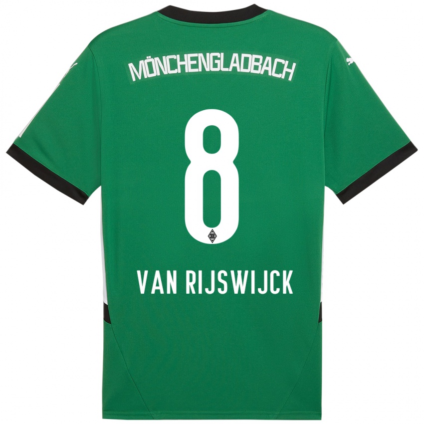 Kinder Britt Van Rijswijck #8 Grün Weiß Auswärtstrikot Trikot 2024/25 T-Shirt Österreich