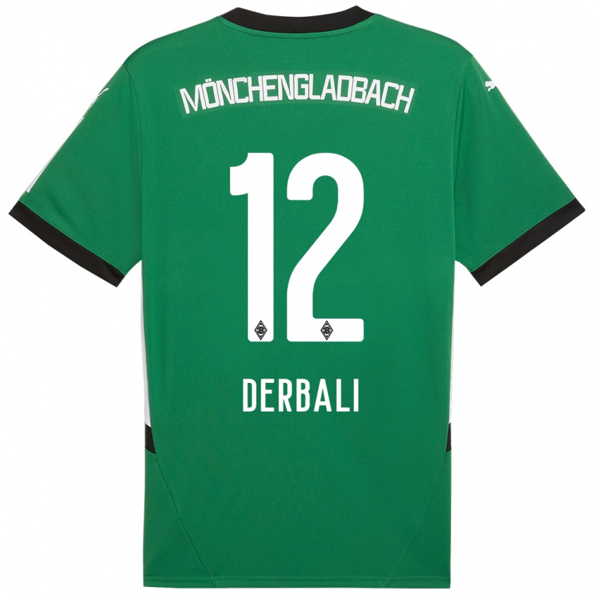 Kinder Louisa Derbali #12 Grün Weiß Auswärtstrikot Trikot 2024/25 T-Shirt Österreich