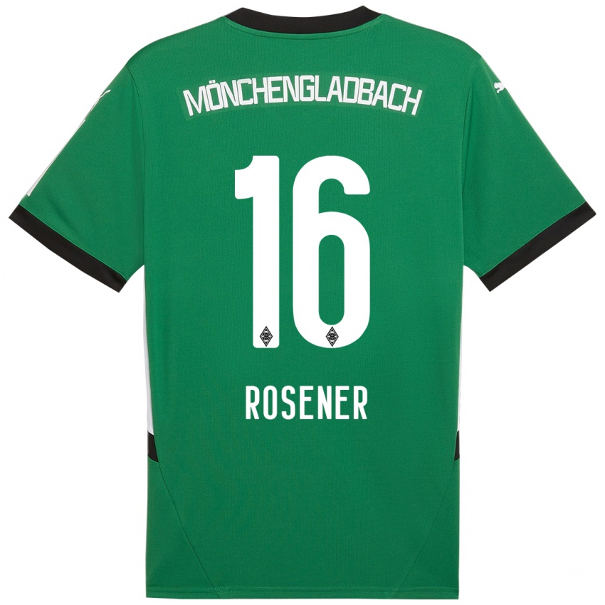 Kinder Chiara Rösener #16 Grün Weiß Auswärtstrikot Trikot 2024/25 T-Shirt Österreich