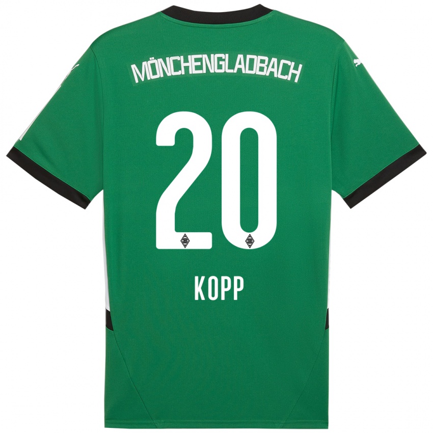 Kinder Leonie Köpp #20 Grün Weiß Auswärtstrikot Trikot 2024/25 T-Shirt Österreich