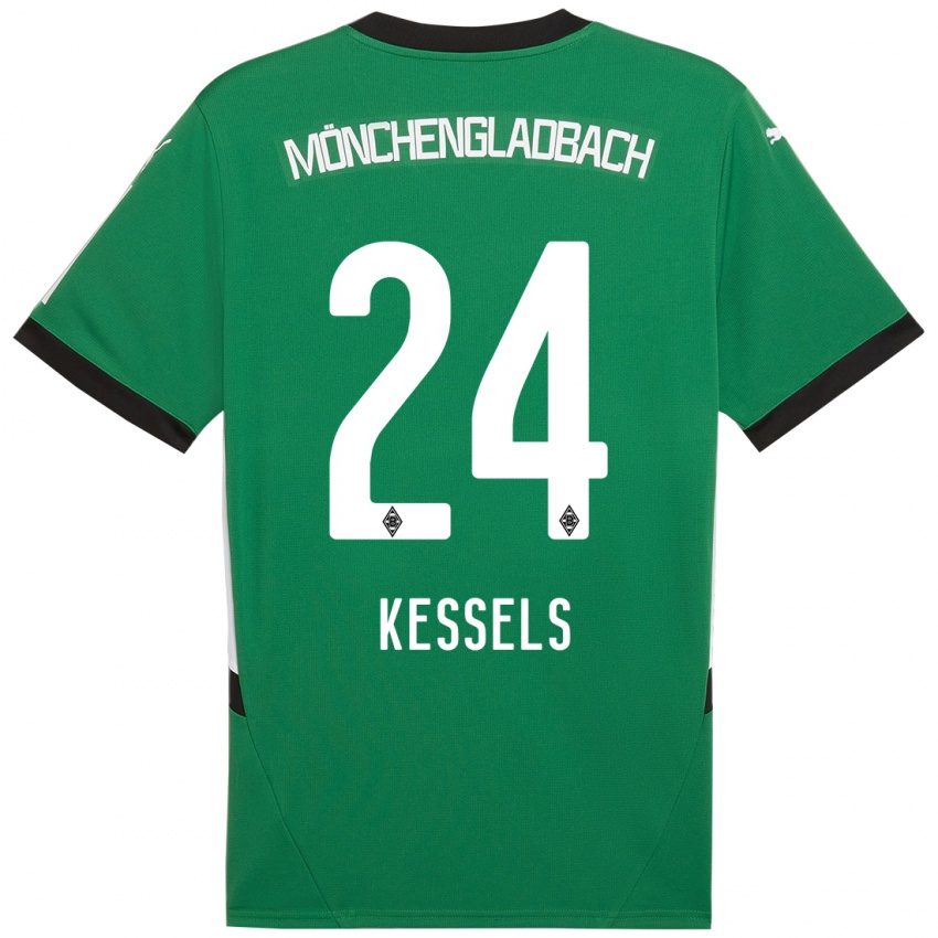 Kinder Imke Kessels #24 Grün Weiß Auswärtstrikot Trikot 2024/25 T-Shirt Österreich