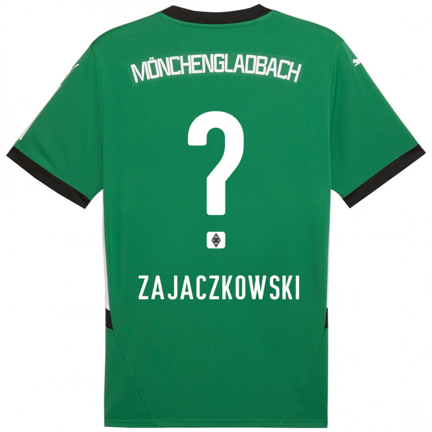 Kinder Vincent Zajaczkowski #0 Grün Weiß Auswärtstrikot Trikot 2024/25 T-Shirt Österreich