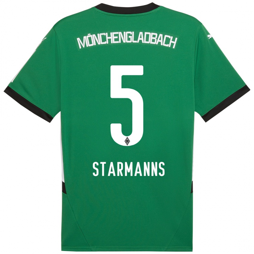 Kinder Sandra Starmanns #5 Grün Weiß Auswärtstrikot Trikot 2024/25 T-Shirt Österreich