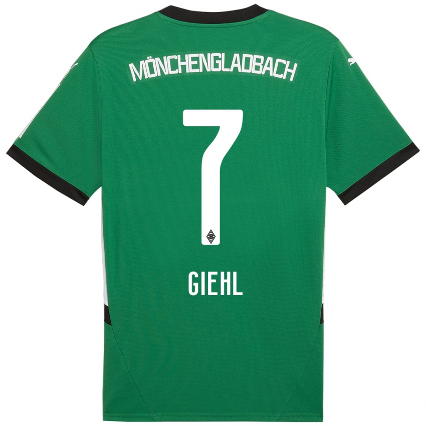 Kinder Madita Giehl #7 Grün Weiß Auswärtstrikot Trikot 2024/25 T-Shirt Österreich