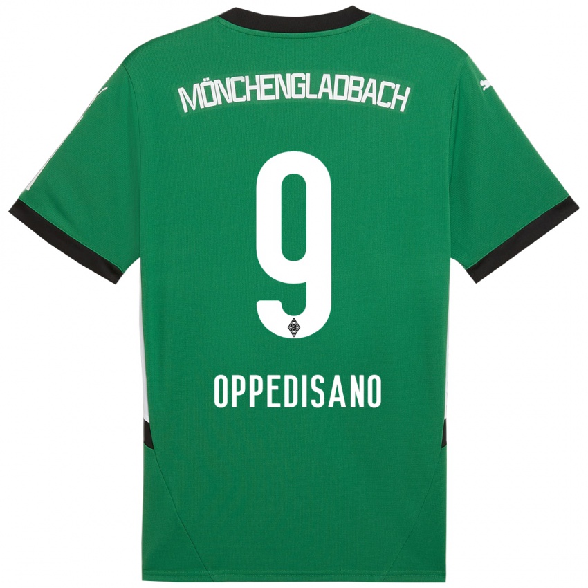 Kinder Valentina Oppedisano #9 Grün Weiß Auswärtstrikot Trikot 2024/25 T-Shirt Österreich