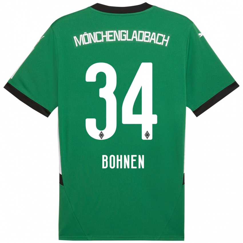 Kinder Bohnen #34 Grün Weiß Auswärtstrikot Trikot 2024/25 T-Shirt Österreich