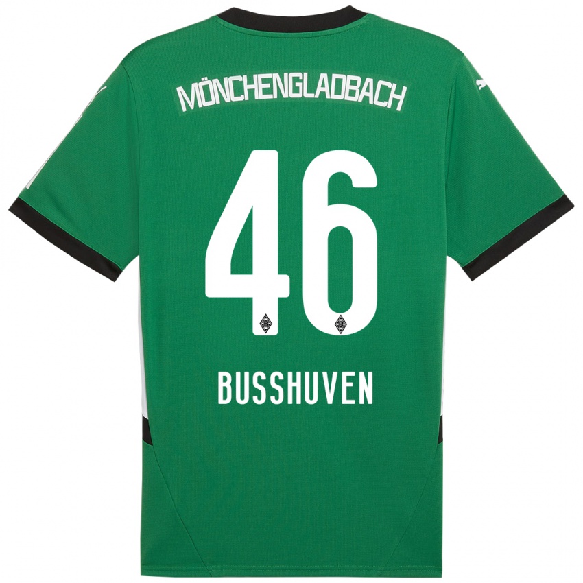 Kinder Alina Busshuven #46 Grün Weiß Auswärtstrikot Trikot 2024/25 T-Shirt Österreich