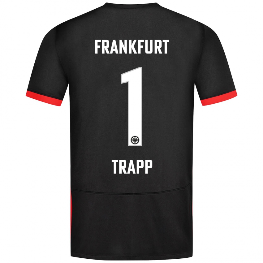 Kinder Kevin Trapp #1 Schwarz Auswärtstrikot Trikot 2024/25 T-Shirt Österreich