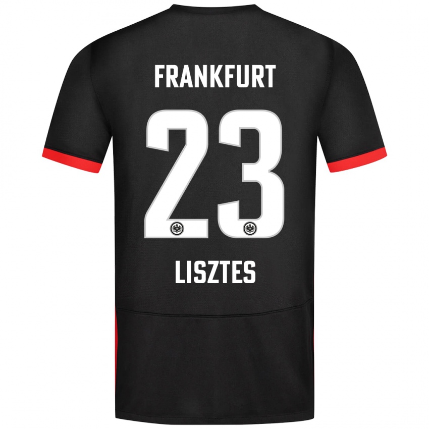 Kinder Krisztián Lisztes #23 Schwarz Auswärtstrikot Trikot 2024/25 T-Shirt Österreich