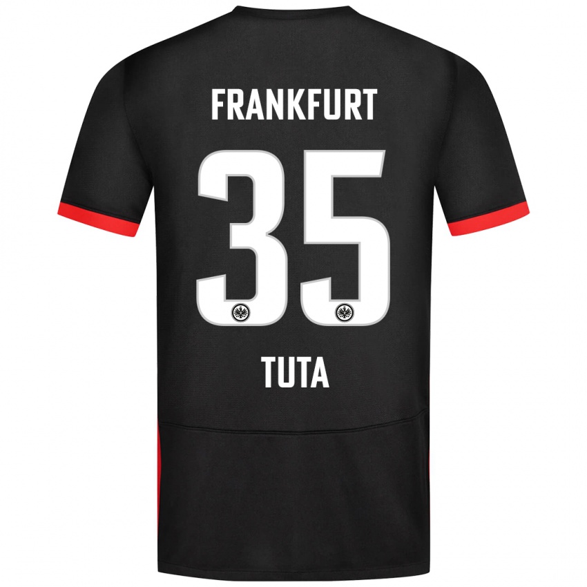 Kinder Tuta #35 Schwarz Auswärtstrikot Trikot 2024/25 T-Shirt Österreich