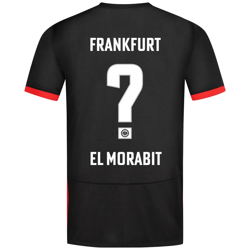 Kinder Anas El Morabit #0 Schwarz Auswärtstrikot Trikot 2024/25 T-Shirt Österreich