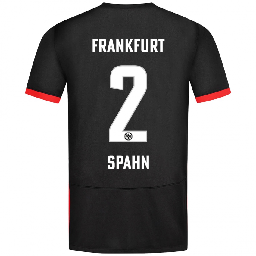 Kinder Maurice Spahn #2 Schwarz Auswärtstrikot Trikot 2024/25 T-Shirt Österreich