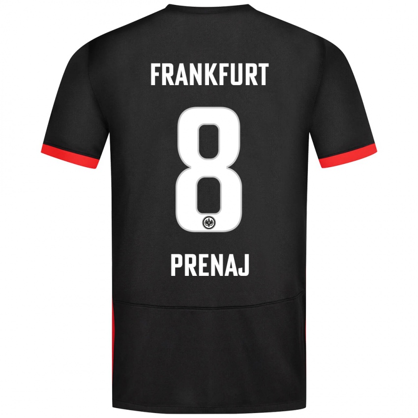 Kinder Christian Prenaj #8 Schwarz Auswärtstrikot Trikot 2024/25 T-Shirt Österreich