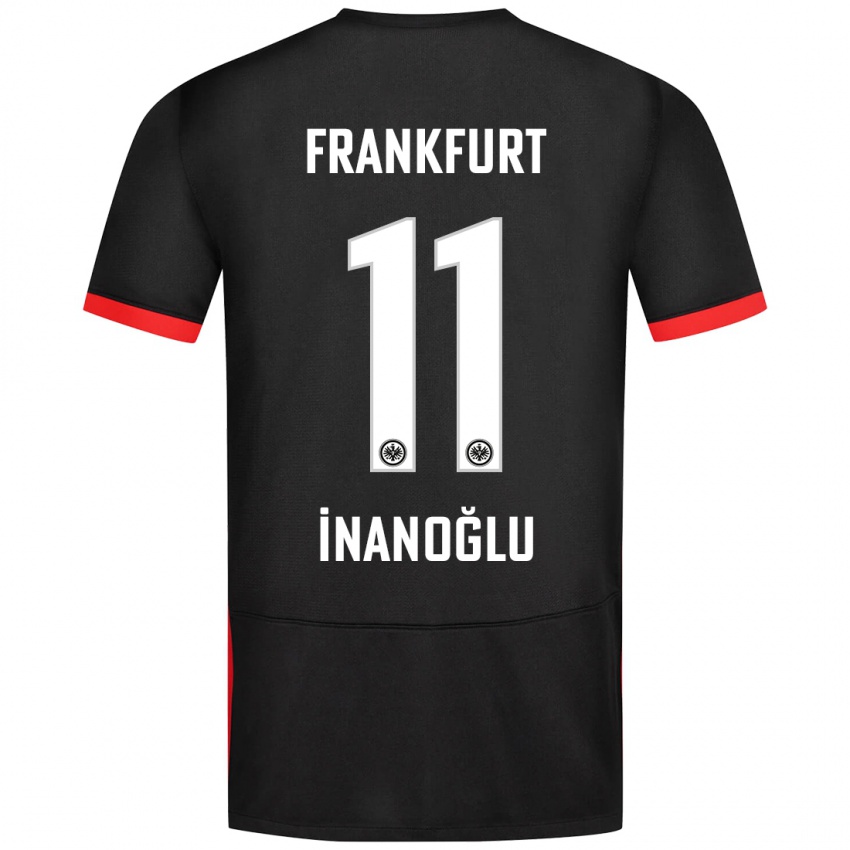 Kinder Kaan İnanoğlu #11 Schwarz Auswärtstrikot Trikot 2024/25 T-Shirt Österreich