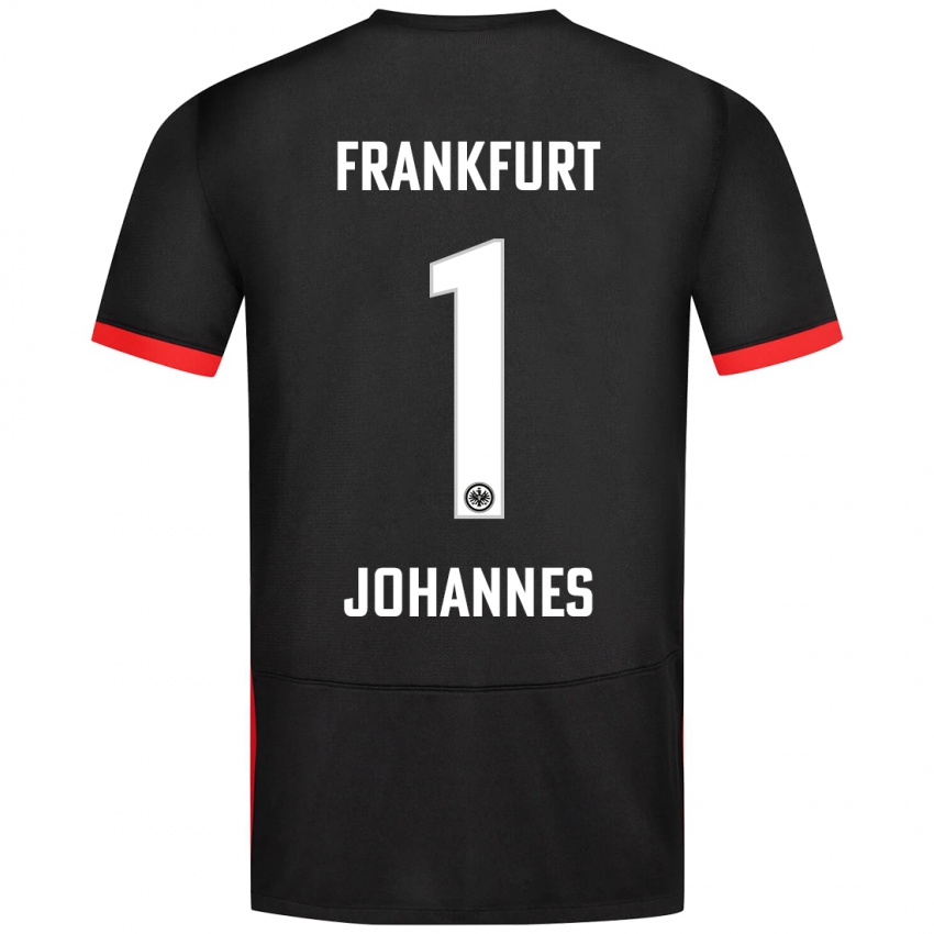 Kinder Stina Johannes #1 Schwarz Auswärtstrikot Trikot 2024/25 T-Shirt Österreich