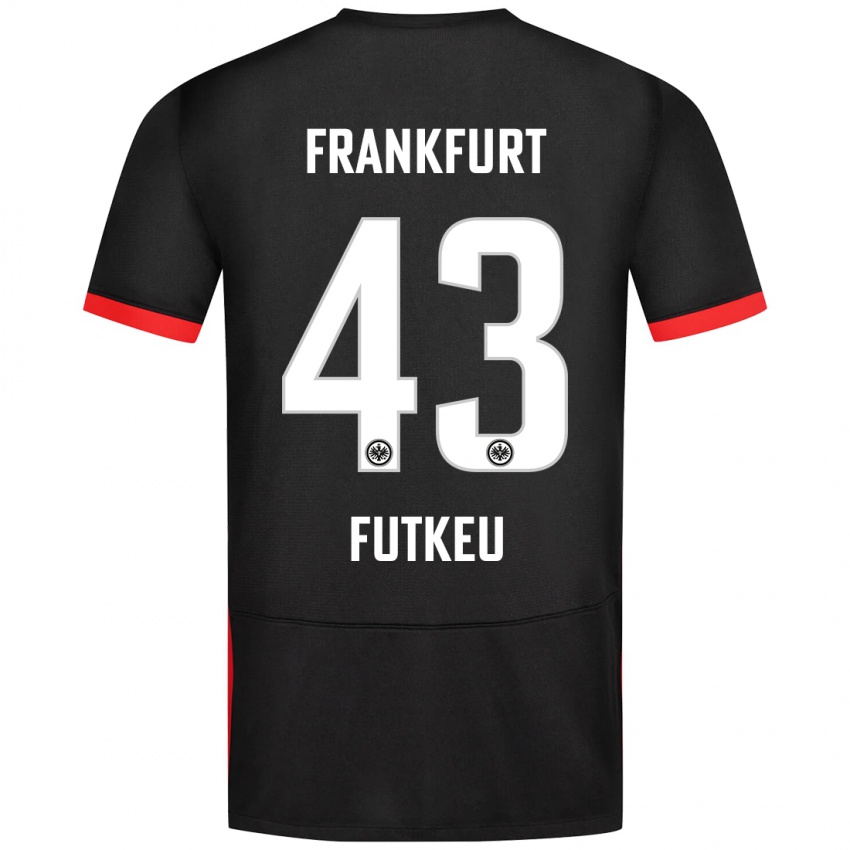 Kinder Noel Futkeu #43 Schwarz Auswärtstrikot Trikot 2024/25 T-Shirt Österreich