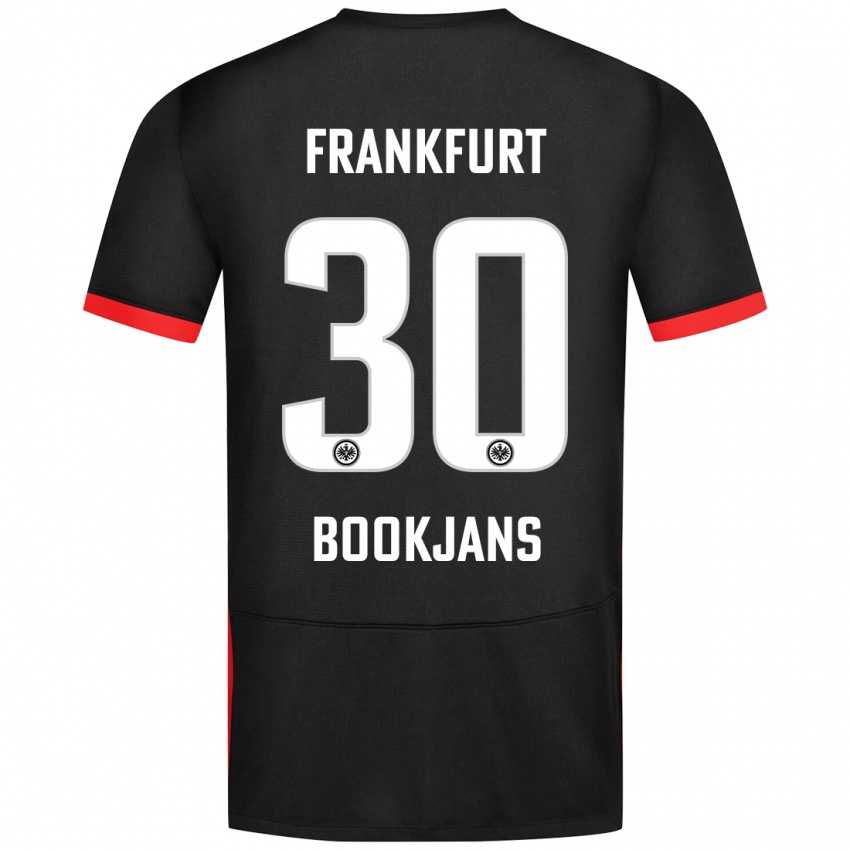 Kinder Jakob Bookjans #30 Schwarz Auswärtstrikot Trikot 2024/25 T-Shirt Österreich