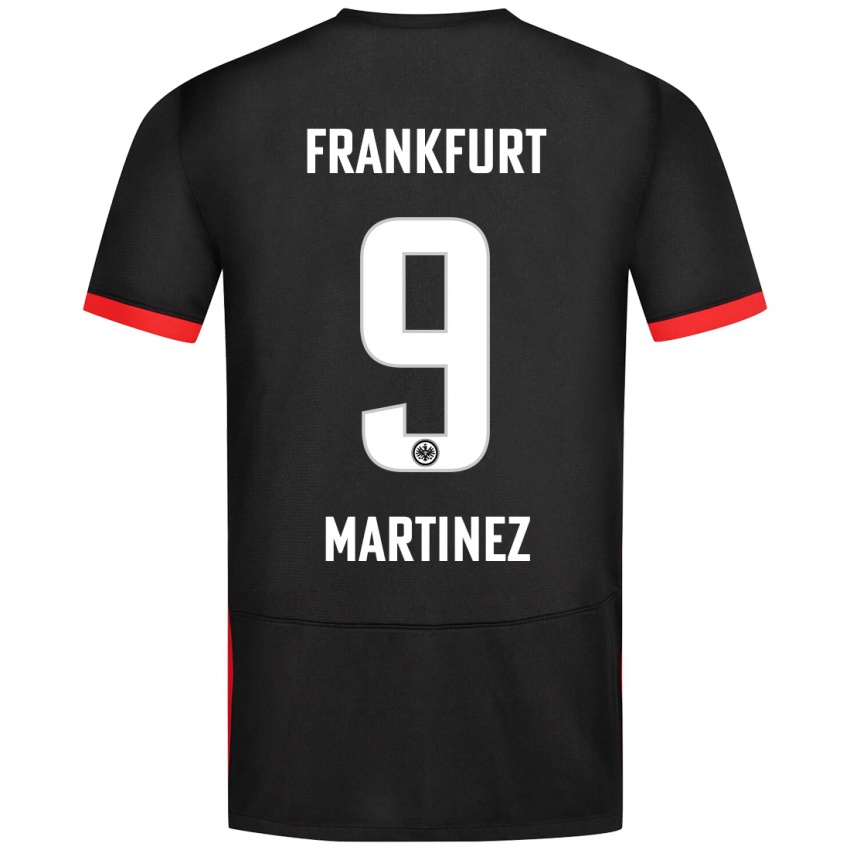 Kinder Shekiera Martínez #9 Schwarz Auswärtstrikot Trikot 2024/25 T-Shirt Österreich