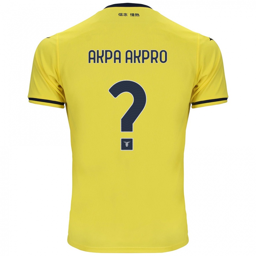 Kinder Jean-Daniel Akpa Akpro #0 Gelb Auswärtstrikot Trikot 2024/25 T-Shirt Österreich