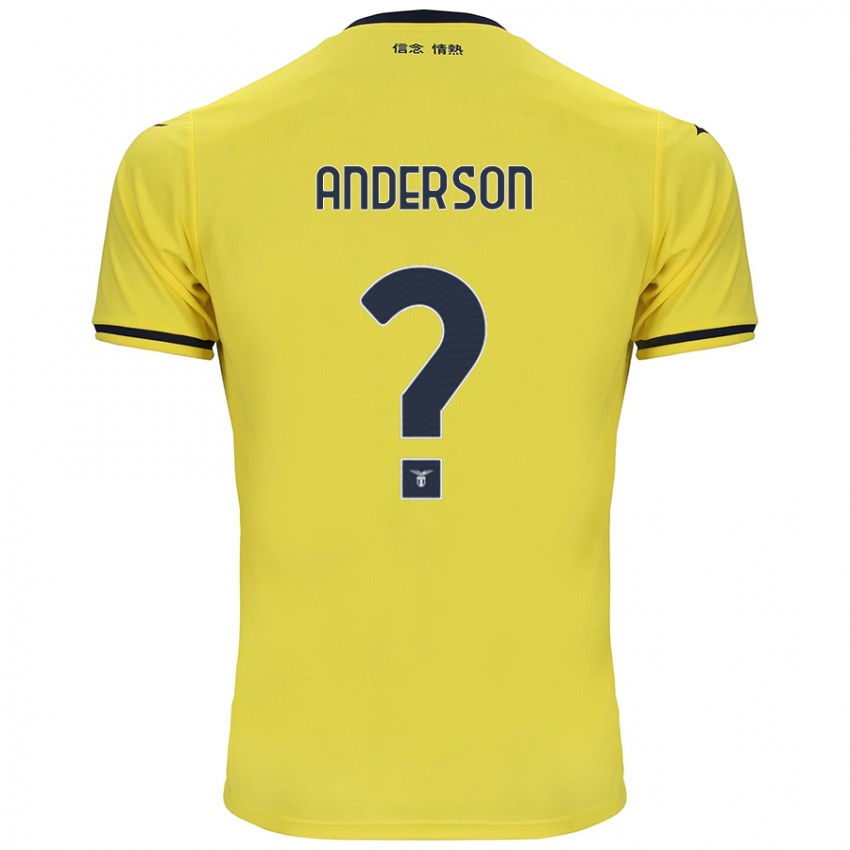 Kinder André Anderson #0 Gelb Auswärtstrikot Trikot 2024/25 T-Shirt Österreich